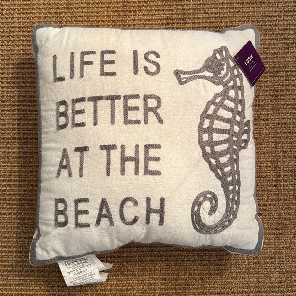 Life is Better at the Beach Decorative Pillow